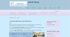 Desktop Screenshot of klinikpiano.ch